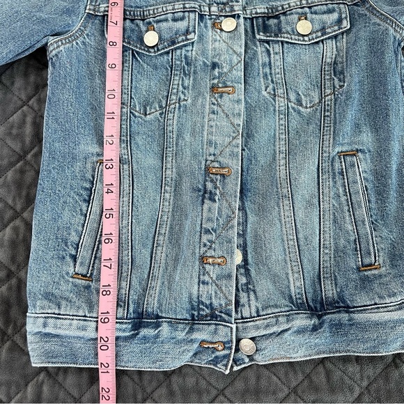 Madewell Jean Jacket Women XS Blue Denim Button Up C3 - Picture 5 of 7